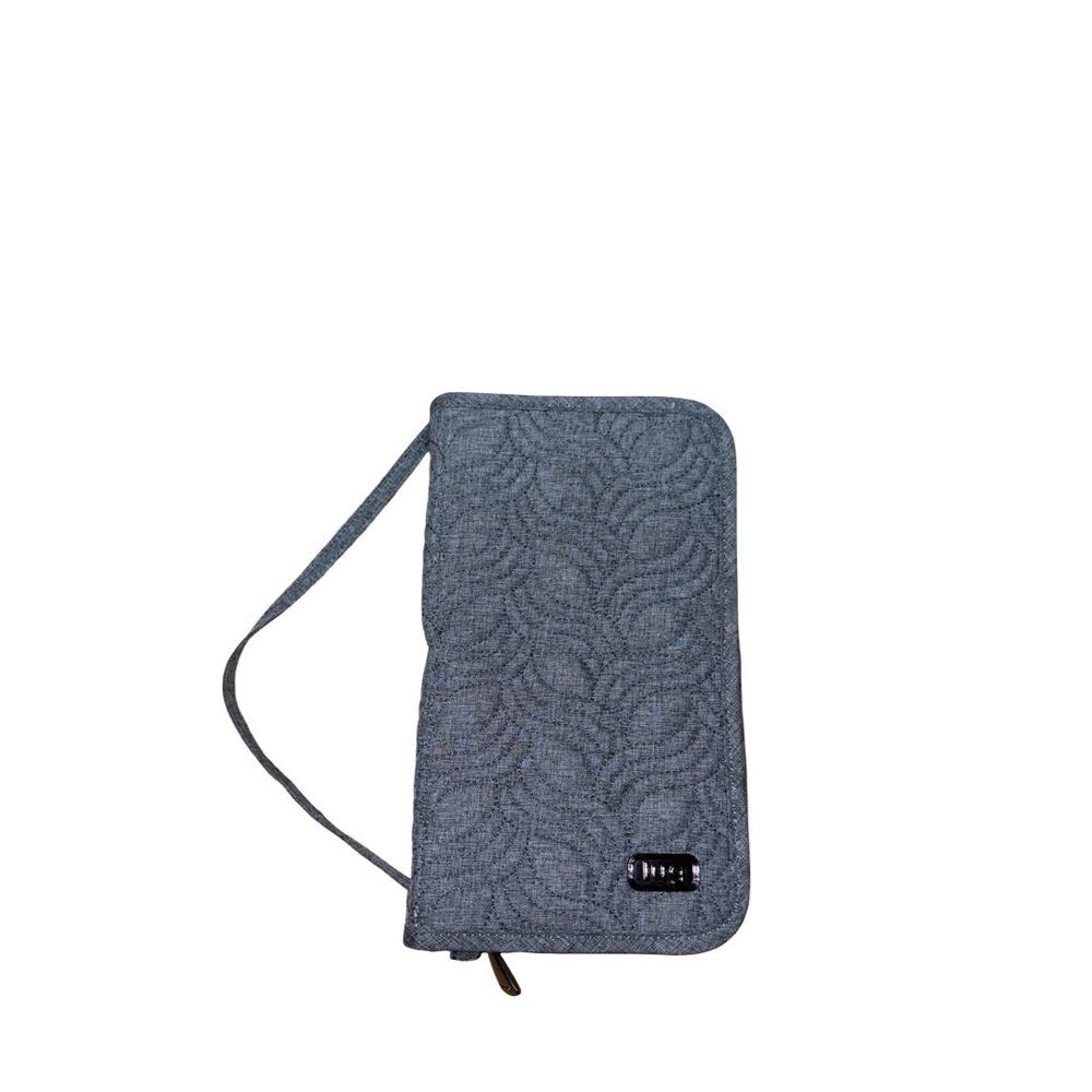 Lug Sleeper XL Gray Quilted Makeup Brush Holder Organizer Bag